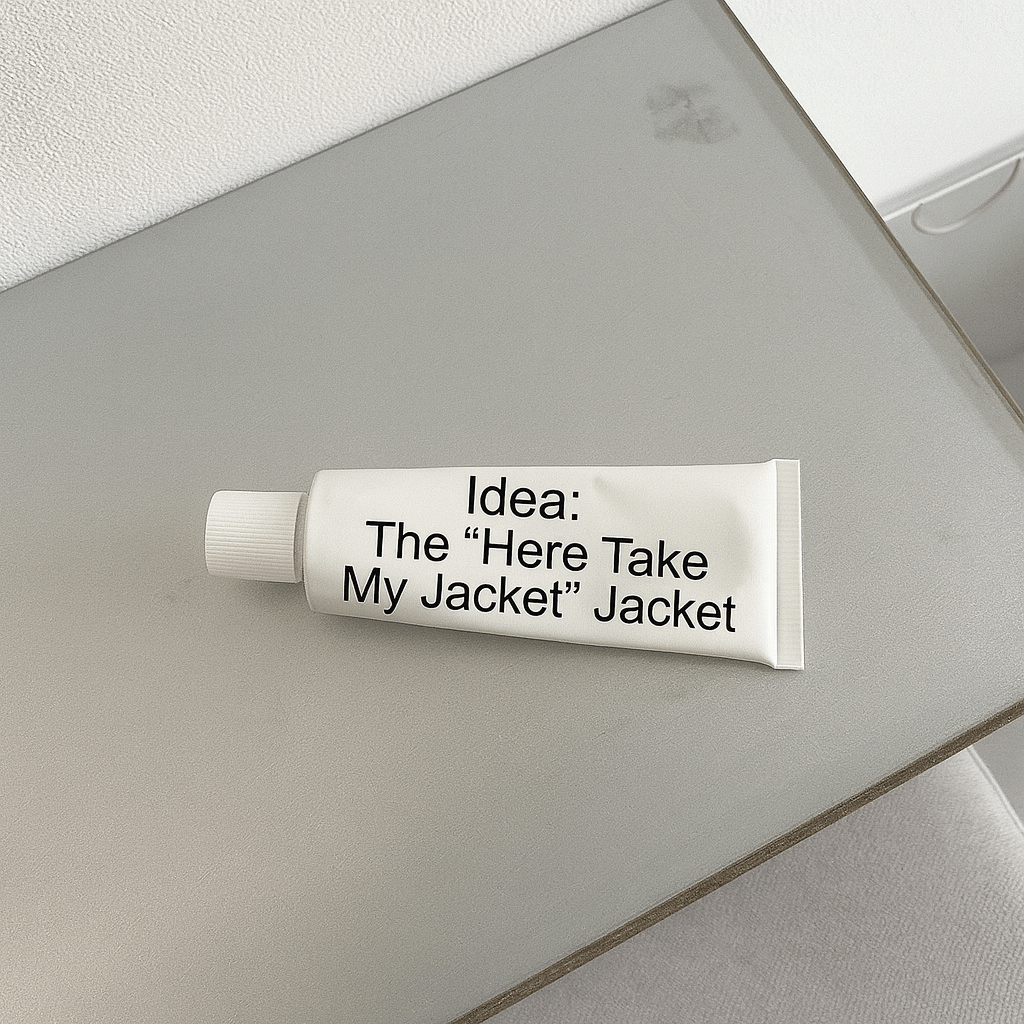 The "Here Take My Jacket", Jacket Idea