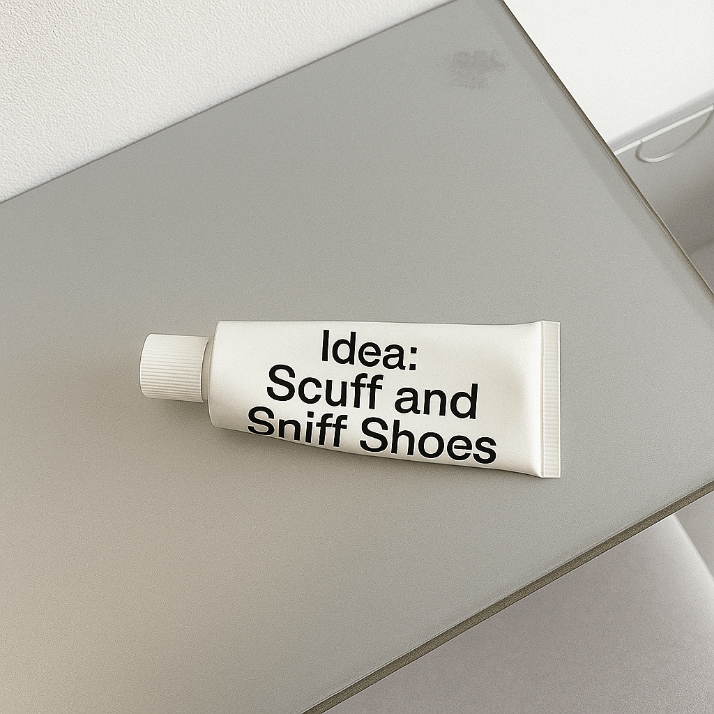 Scuff and Sniff Shoes Idea